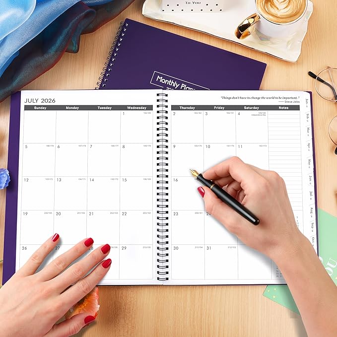 2026-2028 Monthly Planner - Monthly Planner from July 2026 - June 2028, 2-Year Planner 2026-2028 with Tabs, Inner Pocket