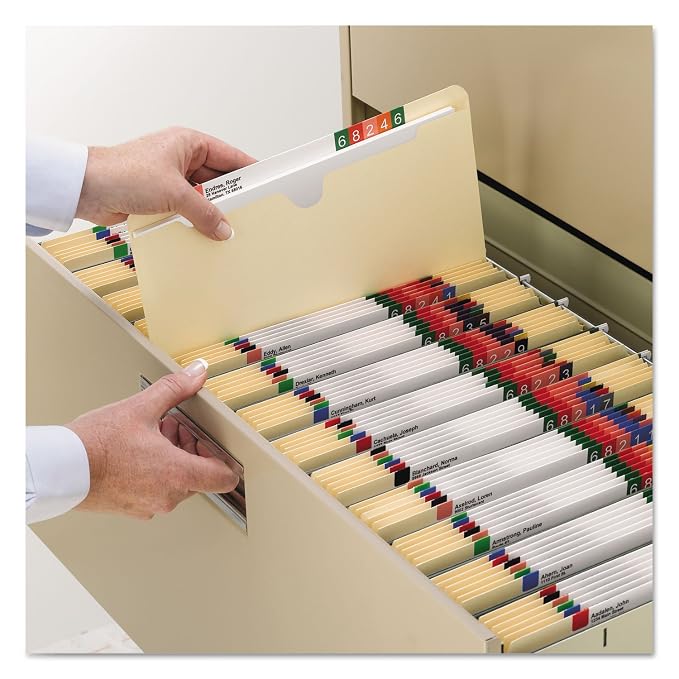Smead File Jacket, Reinforced Straight-Cut Tab, Flat-No Expansion, Legal Size, Manila, 100 per Box (76500)