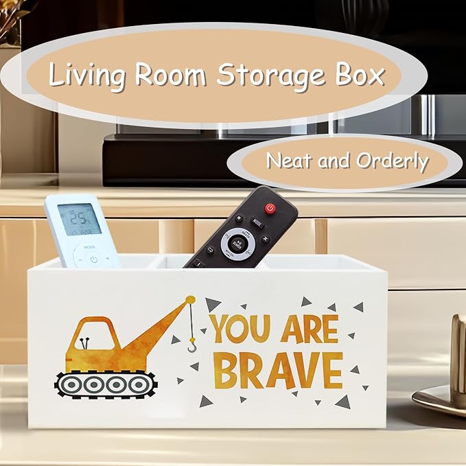 Inspirational Truck Pen Pencil Holder for School Counselor Office Classroom Desk, You Are Brave Motivational Pen Pencil Holder Organizer for Therapy Kids Room, Inspirational Office Decor