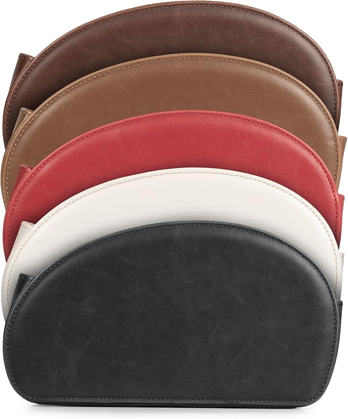 Londo Remote Control Holder with 5 Pockets - Store DVD, Blu-Ray, TV, Roku or Apple TV Remotes - PU Leather with Suede Lining - Slim, Compact Living or Bedroom Storage