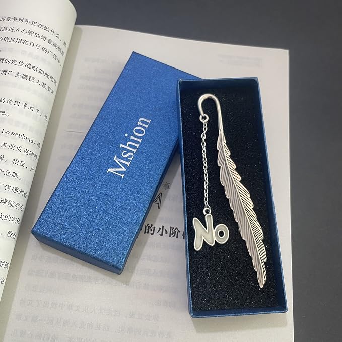 Luminous Bookmark, Retro Glow in The Dark Reading Bookmarks for Women Men Lovers,Book Markers with Pendant Holiday Gifts