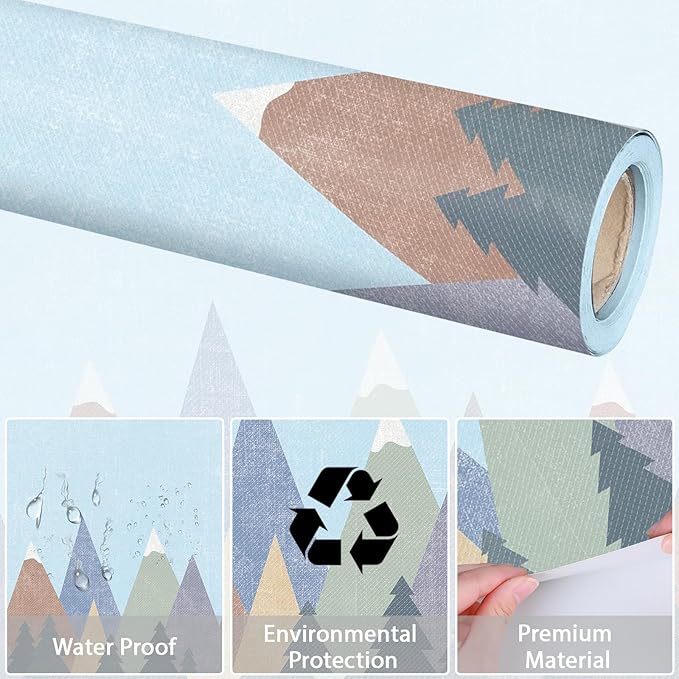 Moving Mountains Bulletin Board Paper Roll Mountain Bulletin Board Background Paper Back to School Classroom Decor Poster for Art Craft DIY Projects Home Office Classroom Party Supplies 17.7in x 20ft