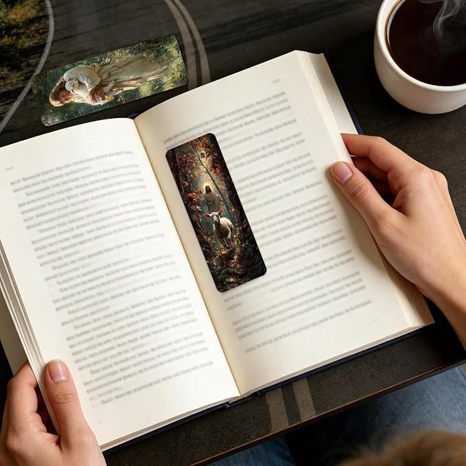 Christian Bookmarks Bulk, 100 Pcs Jesus Religious Book Marks for Reading Men Women, Double Sided Paper Page Markers for Bible Study Church Supplies Baptism First Communion Gifts