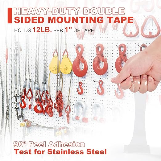 Double Sided Tape Heavy Duty VHB, 0.5"×16.5ft, 4905 Strong Adhesive Waterproof Mounting Tape for Automotive, LED Strip Lights, DIY Home Décor Clear