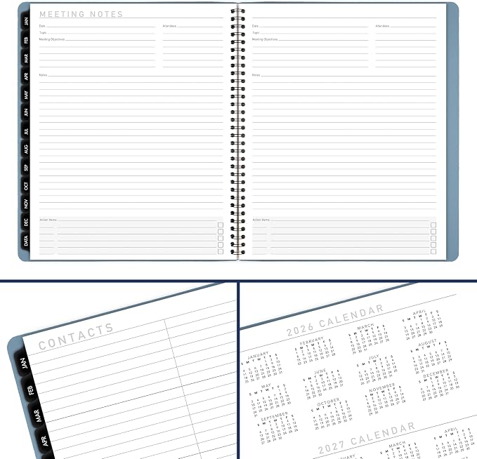 AT-A-GLANCE 2027 Planner, Monthly, 9" x 11", Contemporary, Slate Blue (70250X2027)