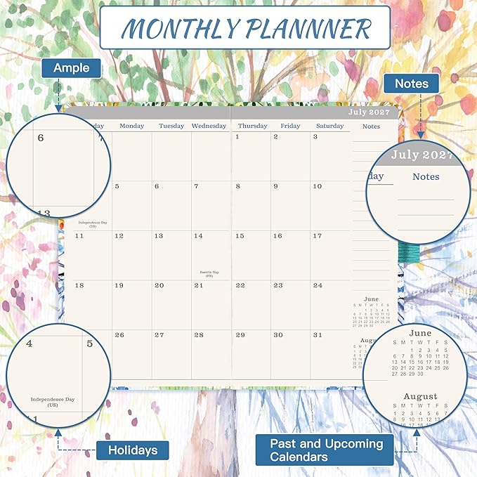 Pocket Calendar 2026-2029 - Planner 2026-2027, JUL. 2026 - JUN. 2029, 3 Year Monthly Planner 6.3" x 3.8", 2026-2029 Pocket Calendar for Purse