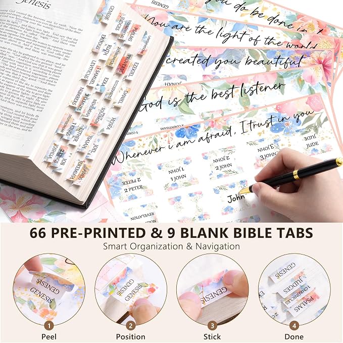 Bible Cover Case for Women, Large Bible Bag Bible Study Supplies Accessories Journaling Kit with Highlighters Tabs, Quilted Book Carrying Cases with Shoulder Strap, Christian Easter Gifts for Women