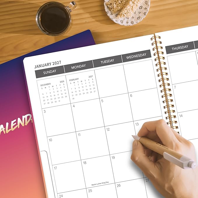 Monthly Planner 2025-2028, 2025 Calendar 36 Months Planner With Monthly Tabs, July 2025- June 2028, 8.5" x 11", 3 Years Academic Calendar Hard Cardboard Cover with Spiral Bound, Perfect for School & Office for Women & Men