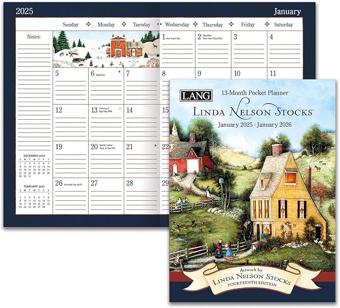 Lang, Linda Nelson Stocks 2025 Monthly Pocket Planner