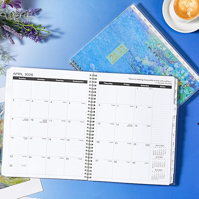2026-2031 Monthly Planner - JUL. 2026 - JUN. 2031, 5 Year Monthly Calendar 2026-2031, 11" x 9", 60-Months 5 Year Calendar Planner, Tabs, Back Pocket, Holidays, Twin-Wire Binding, Note Pages