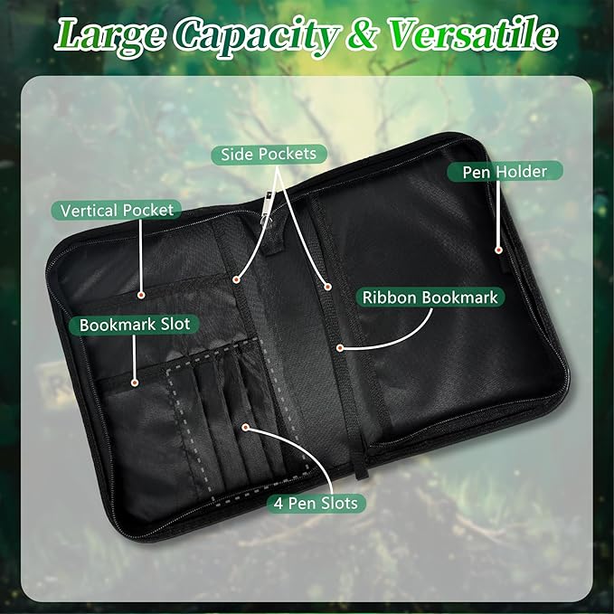 Rooted in Christ Bible Cover for Women Men - Faith Scripture Study Bible Carrier Case Bag Accessories Supplies - Religious Bible Pattern Leather Organizer - Christian Pastor Appreciation Gifts