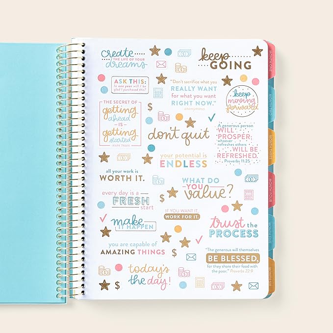 PPP Money Planner | 10 Cash Budget Envelopes | Budget Planner | Annual & Monthly Financial Worksheet, Expense, Saving & Debt Reduction Pages | Stickers | Long-Term Financial Goals | Spend Ledger