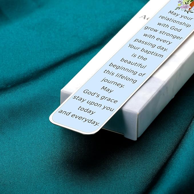 Baptism Gifts for Boys Girl Baptism Gifts for Men Women Youth from Godparent Catholic LDS Christening Gift Christian Faith Cross Bookmark for Baptized Keepsake Baptism Gift Idea Baptism Party Favors