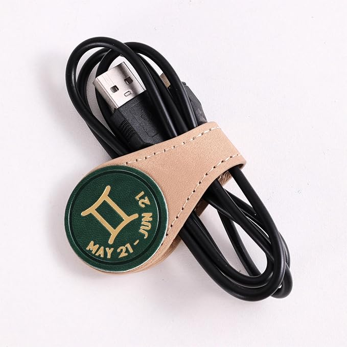 3 PCS Leather Magnetic Bookmark Clips, Zodiac PU Leather Bookmarks for Book Lovers, Full Set of Book Clip Accessories, Wind Direction Constellation
