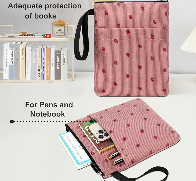 Book Sleeve, Book Covers for Paperbacks with Zipper, Book Lover Gifts