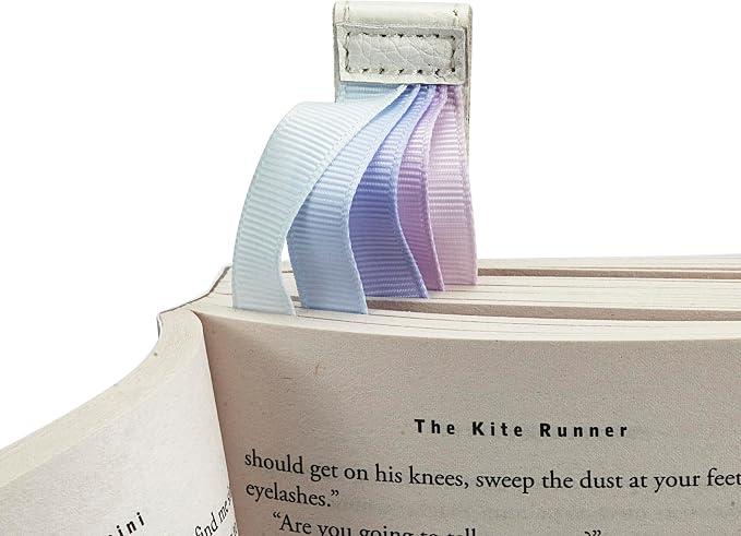 Superior Essentials Magnetic Leather Bible Bookmark-Attachable Bible Ribbon Bookmarks for Book Lovers with 5 Colorful Strings - No More Flipping Through Pages Using Our Bible Page Markers(1PC, Pastel)