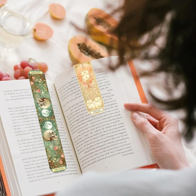 30 Pcs Tarot Fantasy Magnetic Bookmarks, Cute Magnet Book Mark Clips for Reading Women Teens Adults, Witchy Dark Romance Bookish Gifts and Page Marker Accessories