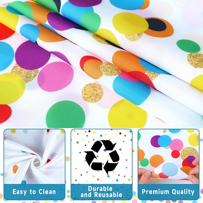 CHUNNIN Confetti Fabric Bulletin Board Decoration Colorful Dots Bulletin Board Background Creative Classroom Decor Arts Crafts Classroom Home Wall Decor Education Back to School Display Supplies