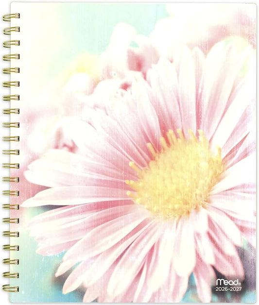 Mead Planner 2026-2027 Weekly & Monthly Academic 15-Month April-June, 8-1/2" x 11", Aster (1803-905A)