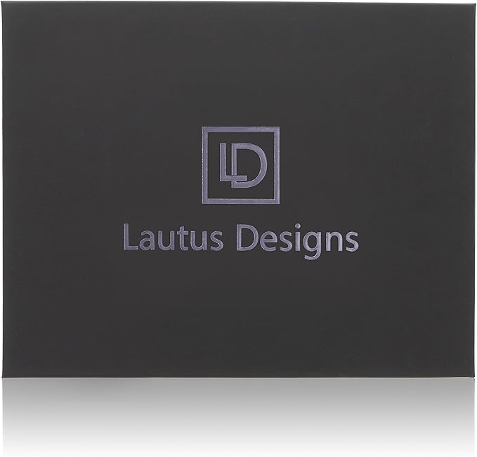 Dark Brown Zippered Portfolio Binder - PU Leather Business Portfolio Organizer - Padfolio for Men & Women with US Letter Notepad, 10.5 Inch Tablet Pocket & Gift Box by Lautus Designs