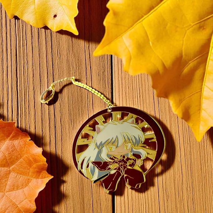 Anime Bookmark Gojo Satoru Metal Bookmark with Chain Japanese Style Manga Accessories Otaku Collectible Reading Gift Anime Gifts Gojo Gifts Book Lover Present Japanese Anime Merch (Inu)