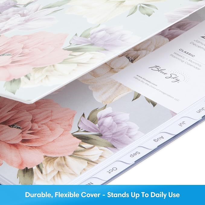 Blue Sky 2027 Weekly and Monthly Planner Calendar, January 2027 - December 2027, 8.5" x 11", Flexible Cover, Laminated Tabs, Durable Twin Wire Binding, Storage Pocket, Tula