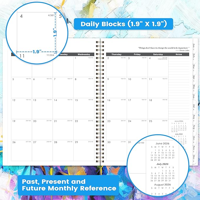 2026-2028 Monthly Planner/Calendar with Two-Side Pocket, July 2026 - June 2028, 9" x 11", 2 Year Monthly Planner 2026-2028, Flexible Cover, Perfect Organizer