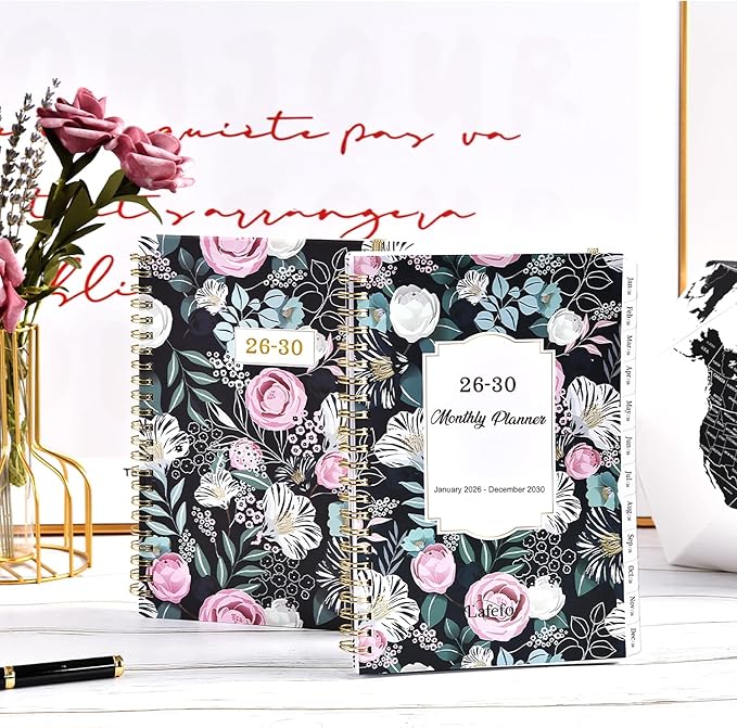 2026-2030 Monthly Planner - 5 Year Planner 2026-2030, Jan.2026 - Dec.2030, 6.4" x 8.5", 60-Month Planners/Calednar with Double-Side Pocket + Durable Polypropylene Cover