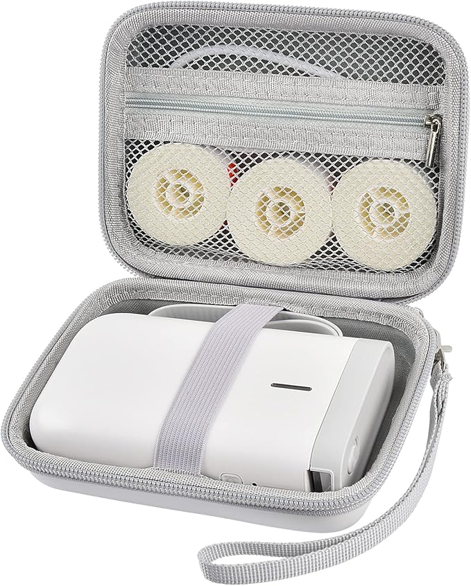 ALKOO Case Compatible with NIIMBOT D11 Label Maker Printer, Storage Bag for Phomemo D30 for Canon for Ivy 1/2 for HP Sprocket Mini Photo Printer & Label Paper Accessories- Holder Box Only