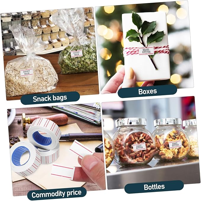10rolls Self-Adhesive Marking Labels for Retail Pricing Price Sticker Tags for Small Businesses Efficiency Labeling and Convenient Price Sign