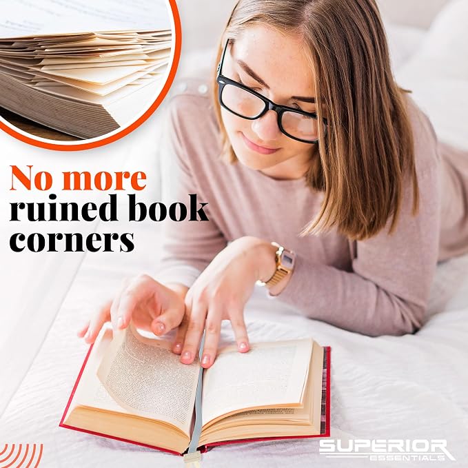Superior Essentials Magnetic Bookmark-Genuine Leather, Single Long Ribbon Bible Bookmark for Book Lovers-Amplify Your Love for Books with Our Elegant Ribbon Page Marker (Bunny, 1PC)