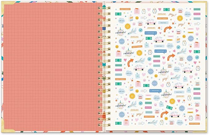 Orange Circle Studio 2026 Planner, Make Your Mark, Deluxe Extra Large Spiral Planners, Weekly & Monthly Spiral Notebook Planner For School or Work, Appointment, Budget & Goal Tracker