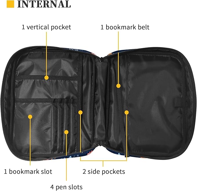 FDANDNDE Bible Bags for Christian Gift, Bible Cover Men Make of Oxford Cloth, Bible Cover Easy to Cleaning