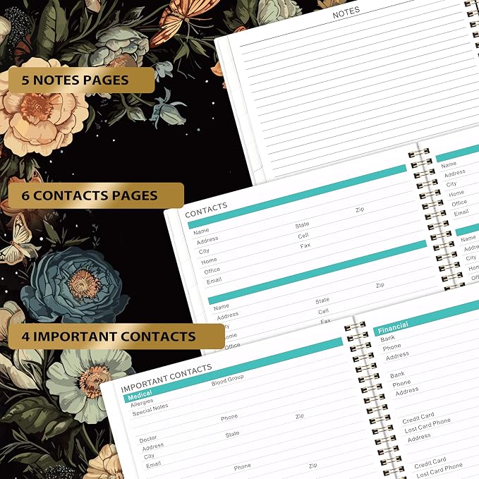 Pinchoco Monthly Planner 2026-2027, Jul 2026 - Dec 2027 Planner, 18 Month Calendar with Tabs, Perforated Page, and Back Pocket, 8.5" x 11", Planner 2026-2027 for Home School Office