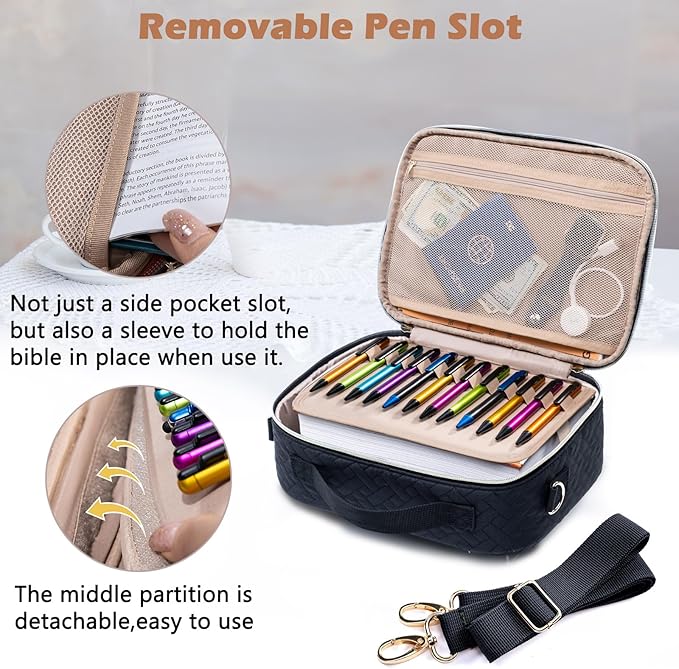 IMAGINING Stylish Bible Cover - Large Bible Bag with Handles - Women's Bible Gift - Book Protector