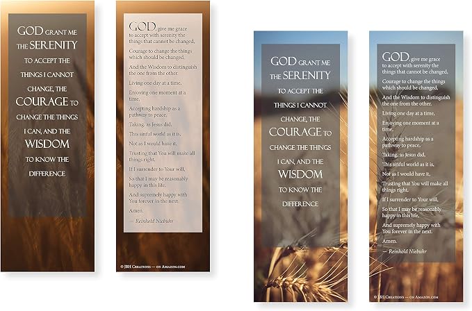 Serenity Prayer Bookmarks - Pack of 48