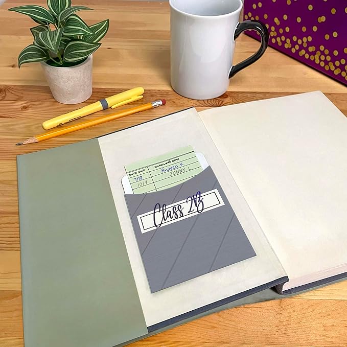 Teacher Created Resources Modern Farmhouse Library Pockets - Multi-Pack