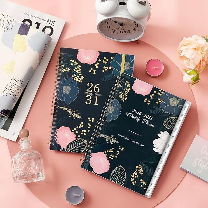 2026-2031 Monthly Planner - 5 Year Monthly Planner 2026-2031, July 2026 - June 2031, 6.4'' x 8.5", 5 Year Calendar, 60 Months Tabs, Pocket, Holidays, Notes Pages