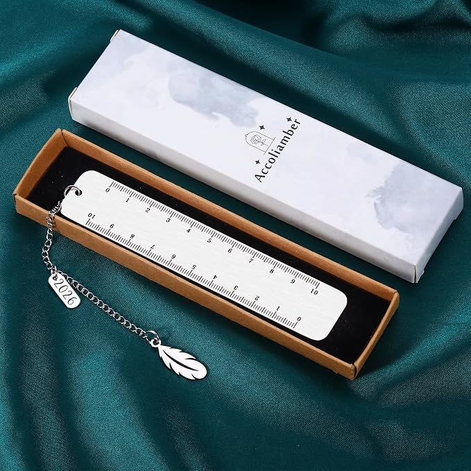 Graduation Gifts for Her Him Students 2026 Retirement Gift for Woman Men Friend Inspirational Wedding Christmas Anniversary Birthday Gifts Coworker Leaving Enjoy the Next Chapter Bookmark Book Lovers