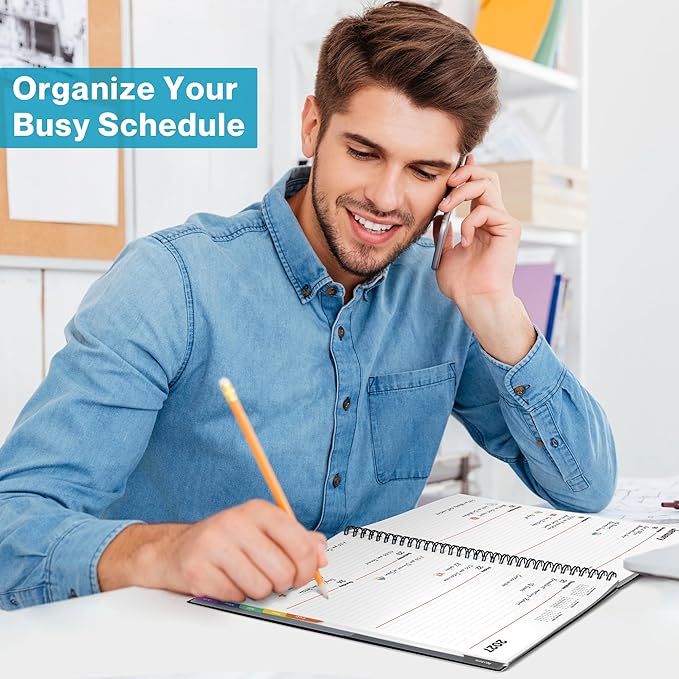 Dunwell 2026-2027 Planner 8.5x11, July 2026 to June 2027, Weekly Monthly Agenda with Colorful Tabs, Large Daily Organizer, Bookmark, Notes & Stickers
