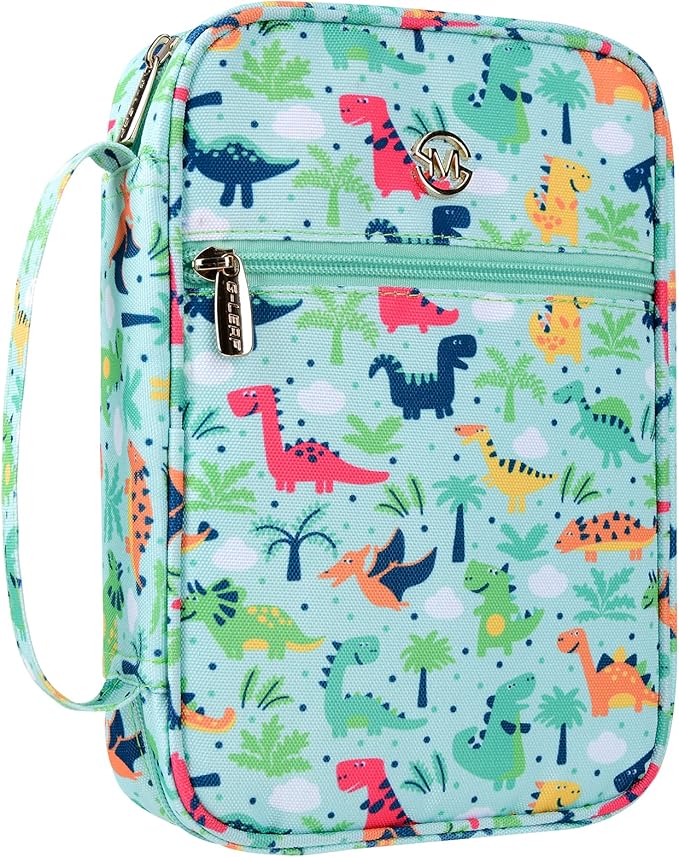 G-LEAF Bible Cover Case/Book Cover Floral Pattern with Handle Fits for Standard Size Bible, 9 x 6.3 x 2.4 in