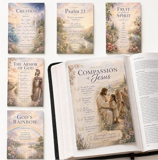 Bible Journaling Inserts Set 15 PCS Translucent Vellum Bible Inserts for Faith Journaling & Bible Study Scripture Inserts and Bible Tip Ins for Christian Journaling Christian Gifts for Women