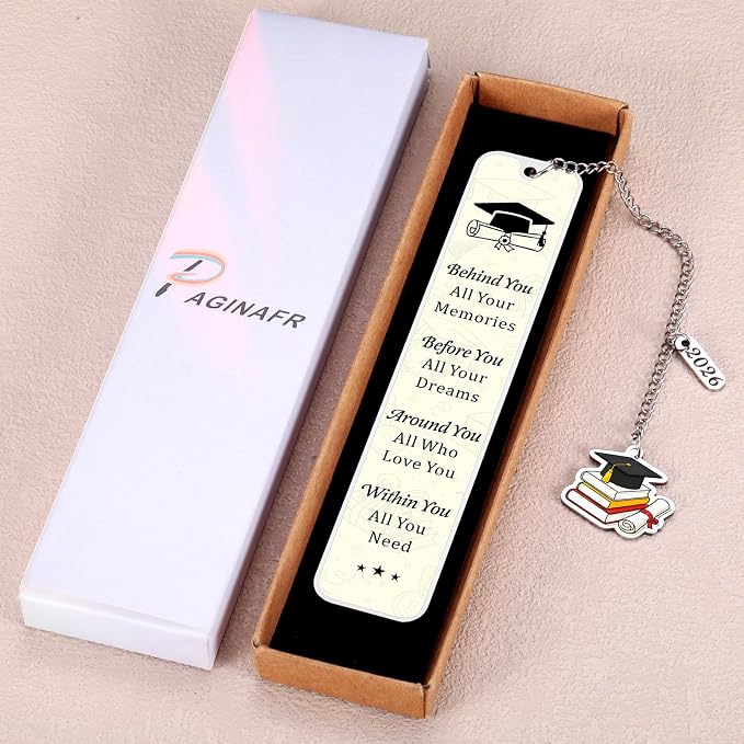 2026 Graduation Gifts for Her Him, Class of 2026 Bookmark, High School Graduation Gifts for Teen Girls Boys, College Graduations Gift for Women Men, Senior Night Masters Degree PhD Graduate Gift Bulk