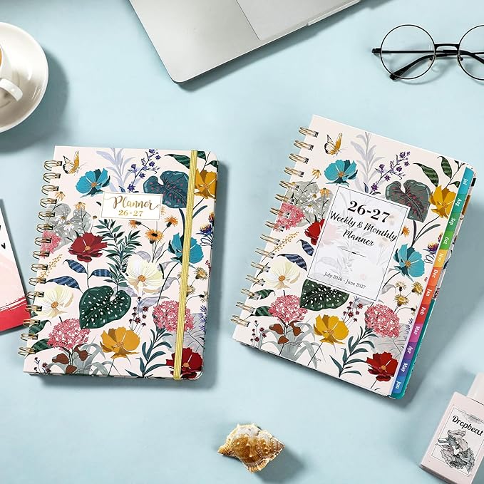 Planner 2026-2027 - Academic Planner from July 2026 - June 2027, 6.4" x 8.5", 2026-2027 Planner Weekly and Monthly, Hardcover, 12 Monthly Tabs, Thick Paper
