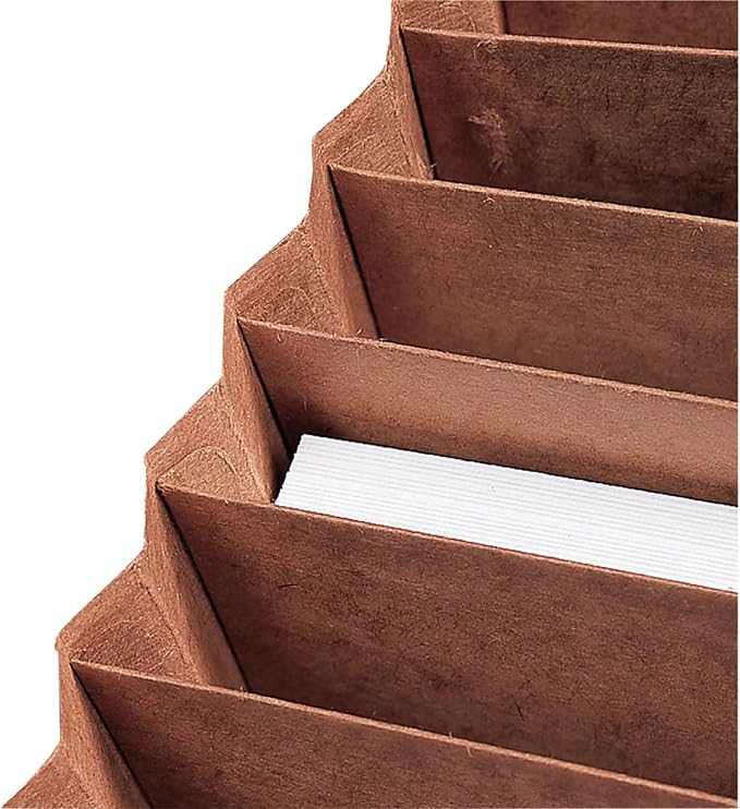 Smead TUFF Expanding File 21 Pockets, Alphabetic (A-Z), Flap and Cord Closure, Letter Size, Redrope (70318)