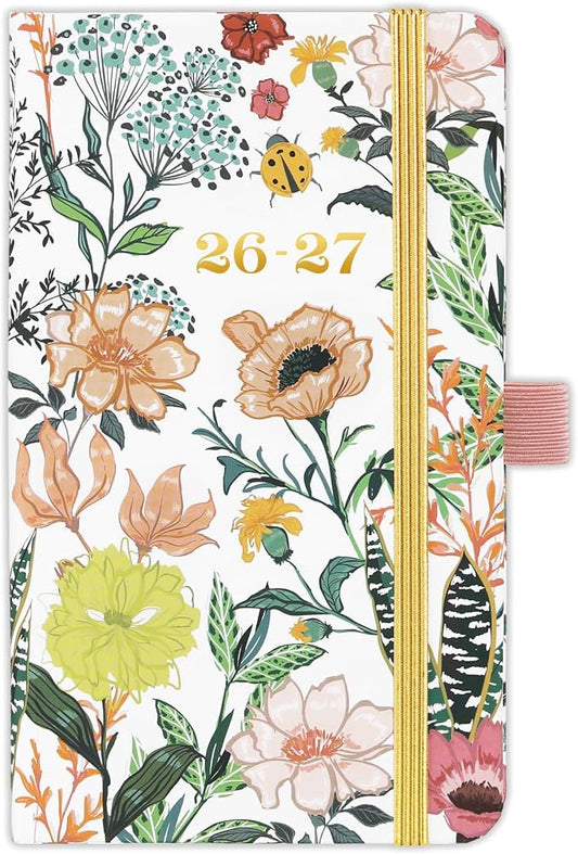 2026-2027 Pocket Planner/Calendar - July 2026 - June 2027, Pocket Calendar 2026-2027, Academic Planner, Weekly Monthly Planner, 6.3''×3.8'', Pen Loop, Pocket, 2 Book Marks, Elastic Closure, Note Pages