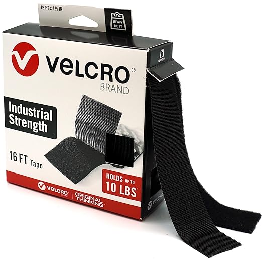 VELCRO Brand Thin Clear Tape | 15 Ft x ¾” | Cut Strips to Length | Home Office & Heavy Duty Tape | 16 Foot Roll | Strong Sticky Back Adhesive Holds up to 10 lbs