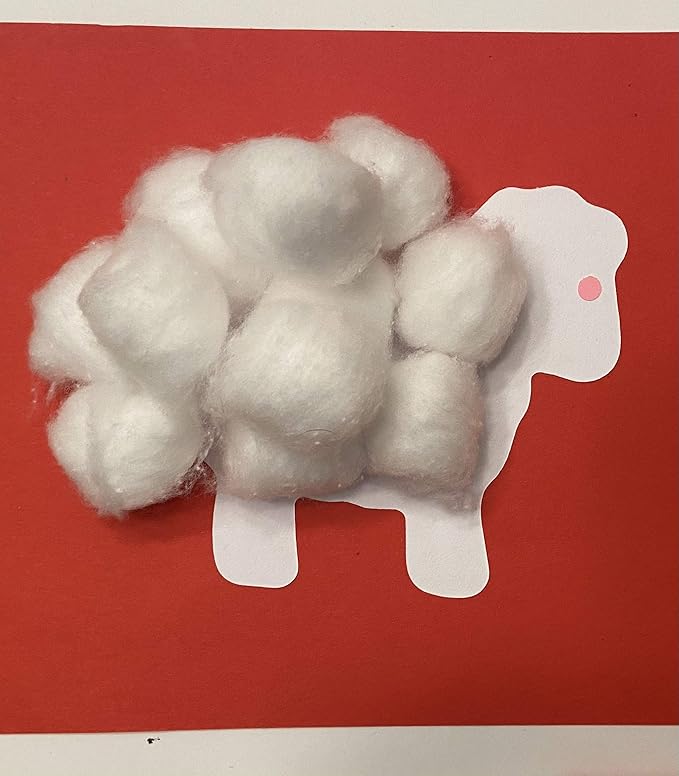 SHAPES ETC. 31pcs Sheep Single Color Creative Cut-Outs 5.25in -Barnyard Animals Decoration, Farm Animal Classroom Decor, Religious Easter Decorations, Bulletin Boards, Craft Projects, Made in USA