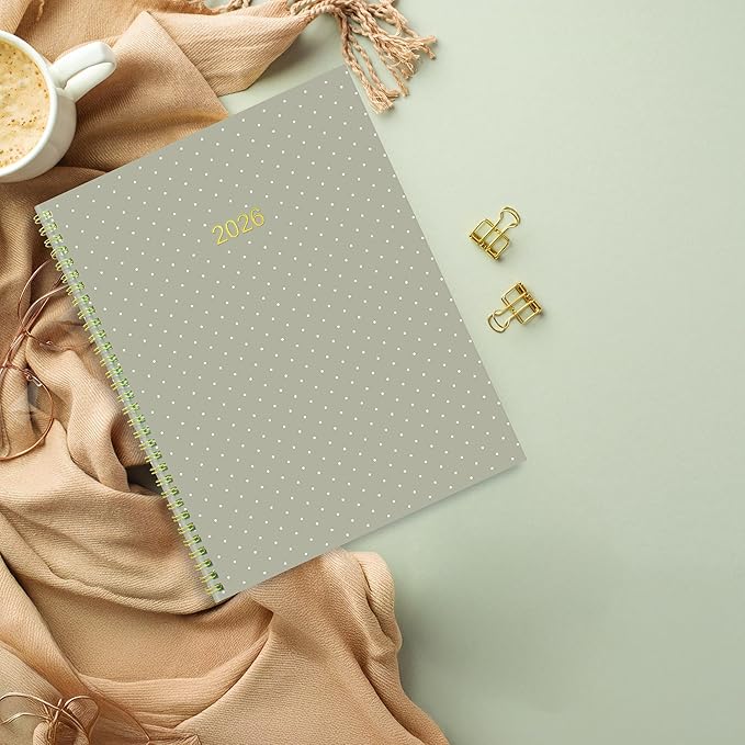 Blueline® 2026 Monthly Planner, 14 Months, December 2025 to January 2027, Gold Twin-Wire Binding, 11" x 8.5", Minimalist (C701PT.ASX-26)