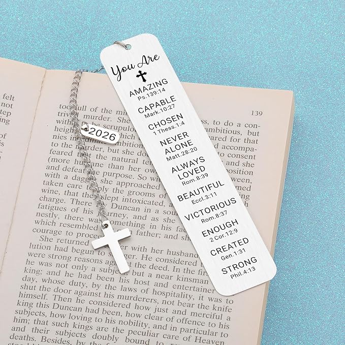 Baptism Gifts for Teen Girls Teenage First Communion Gifts for Girls Teens Boys Religious Christian Confirmation Gifts Bookmark for Women Girls Graduation Birthday Gifts Stocking Stuffers for Teen Boy